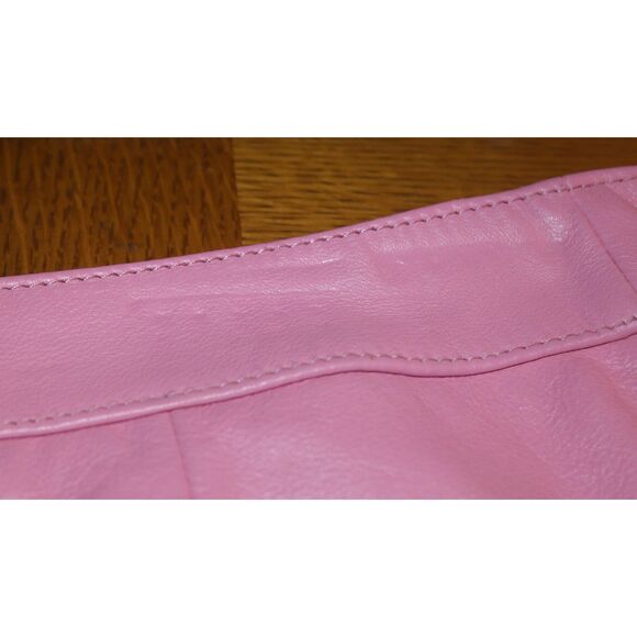 Vintage Wilsons Leather Maxima Pink Mini Skirt – 90s Y2K Casual Chic Sz 8 - Picture 6 of 6